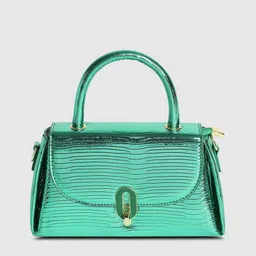 HAUTE SAUCE by Campus Sutra Textured Structured Satchel-picture-36