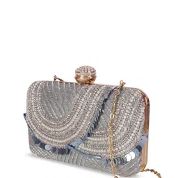 Swisni Embellished Structured Handheld Bag image 3