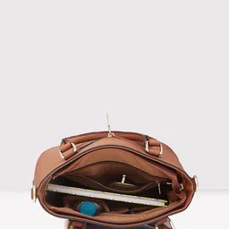 Caprese Textured Structured Handheld Bag image 4