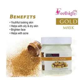 FEELHIGH Face & Body Papaya Scrub & Gold Mask 500ml each image 2
