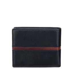MAI SOLI Men Black & Brown Genuine Leather RFID Protected Spark Two Fold Wallet image 2