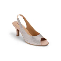 PEPPER Women Rose Gold Kitten Stiletto Heels-image-38