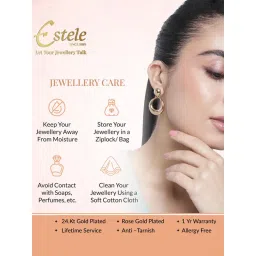 Estele Gehena Stylish Spiritual Trishul Rudraksha Pendant Chain image 5