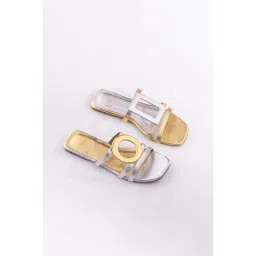 MYRA Solace Golden Flats image 2