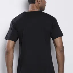 boohooMAN Typography Printed Drop-Shoulder Sleeves Pure Cotton Oversized T-shirt image 4