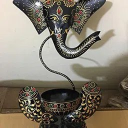Fashion Bizz Black Ganesha T-Light Holder-image-30
