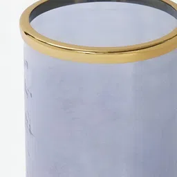 Pure Home and Living Blue & Gold Toned Aluminium Candle Holder image 3