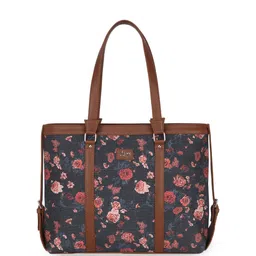 LIVRO Floral Printed Shopper Shoulder Bag-image-4