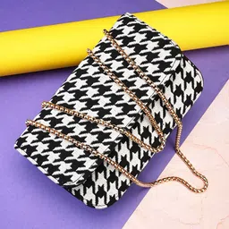 Sangria Abstract Printed Structured Sling Bag image 1