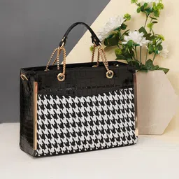 FABBHUE Geometric Printed Structured Handheld Bag-picture-28