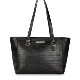 Marie Claire Black Textured Structured Shoulder Bag-picture-23