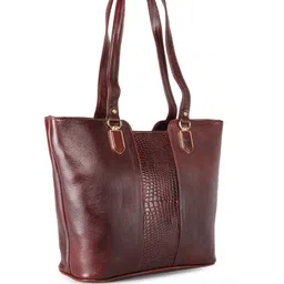 GENWAYNE Leather Textured Structured Shoulder Bag image 2