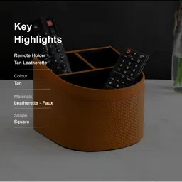 THE HOME CO. Tan Textured 3 Section Desk Organiser image 4