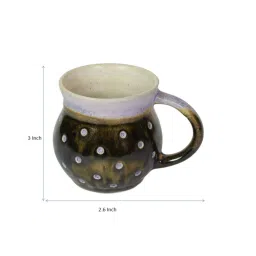 unravel india Polka Dots (Set of 6) Ceramic Coffee Mug image 2