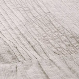 Taavi Women Off-White & Grey Woven Legacy A-Line Sustainable Kurta with Pockets image 5