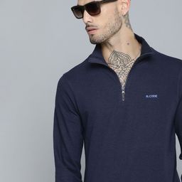 R.Code by The Roadster Life Co. Men High Neck Half Zipper Sweatshirt-picture-44