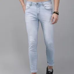 Roadster Men Blue Skinny Fit Mid-Rise Clean Look Stretchable LYCRA Fiber Jeans-picture-35