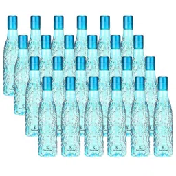 Kuber Industries Blue Set of 6 Plastic Solid Water Bottle image 1