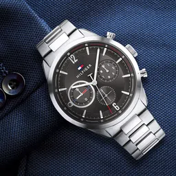 Tommy Hilfiger Men Dial & Steel Toned Stainless Steel Bracelet Style Straps Analogue Watch TH1791943W-picture-42