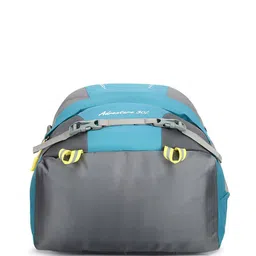 Martucci Unisex Teal & Grey Colourblocked Backpack with Reflective Strip image 2