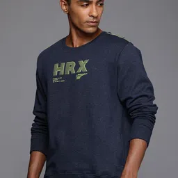 HRX by Hrithik Roshan Men Typography Printed Sweatshirt image 4