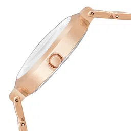 Franktime Women Brass Dial & Stainless Steel Bracelet Style Straps Analogue Watch FT-0040 PNK image 4