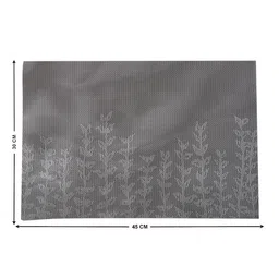Home Centre Eden 6Pcs Grey Patterned Rectangle Table Placemats image 5