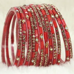 LAVAZZA Set Of 12 Crystal-Studded Bangles-picture-20