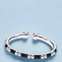 Taraash Infants Set Of 2 Beaded 925 Sterling Silver Bangles-picture-40