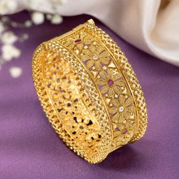 Peora Gold-Plated Stone-Studded Bangle-picture-16