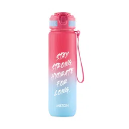 Milton Red & Blue Single Plastic Printed Water Bottle image 1