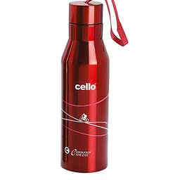 Cello Red Solid Stainless Steel Flask 900 ML image 1
