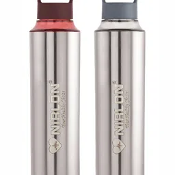NIRLON Silver-Toned 2 Pieces Stainless Steel Water Bottle 900 ml-picture-38