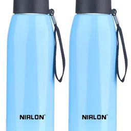 NIRLON Blue 2 Pieces Stainless Steel Solid Water Bottle 750 ml-image-38