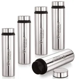 NIRLON Silver-Toned 5 Pieces Stainless Steel Water Bottle 1 Ltr-image-52