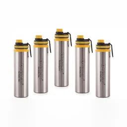 NIRLON Silver-Toned 5 Pieces Stainless Steel Leak Proof Water Bottle 900 ml-image-45