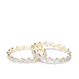 Anouk Set Of 2 Gold-Plated Stone-Studded Bangles image 2