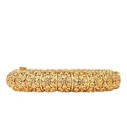 Peora Gold-Plated Textured Bangle image 2