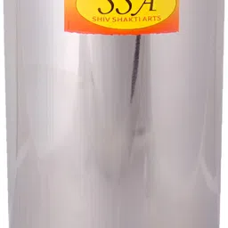 Shivshakti Arts Silver Toned 2 Pieces Copper Water Bottle 1 L image 3