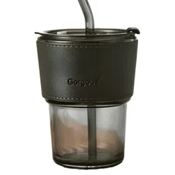 WELOUR White & Black 2 Pieces Glass Solid Water Bottle-picture-32