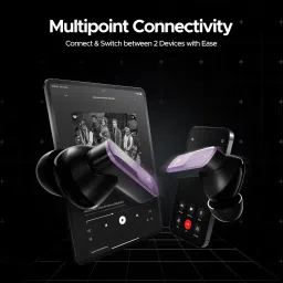 boAt Nirvana X TWS Earbuds with AI Noise Cancellation (IPX5 Water Resistant, Fast Charge, Smoky Amethyst) image 3