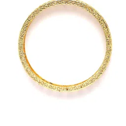 KARATCART Set Of 2 Gold Plated Kundan Studded Bangles image 5