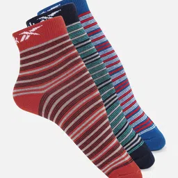 Reebok Unisex Pack Of 3 Striped Affair Ankle-Length Socks-picture-21