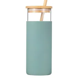 WELOUR Black & Pink 3 Pieces Glass Water Bottle image 3