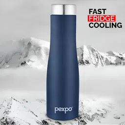 Pexpo Monaco Navy Blue Single Stainless Steel Water Bottle 1L image 3