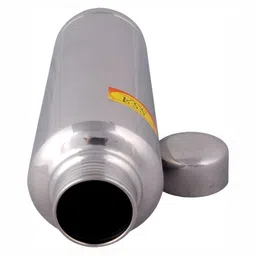 Shivshakti Arts Silver Toned 2 Pieces Copper Water Bottle 1 L image 4