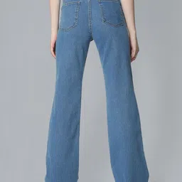 Flying Machine Women Bootcut Low Distress Light Fade Stretchable Jeans image 4