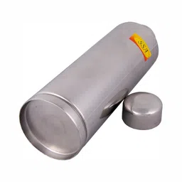 Shivshakti Arts Silver Toned 2 Pieces Copper Water Bottle 1 L image 2