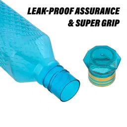 Kuber Industries Green & Black 9 Pieces Water Bottle 1Ltr image 4