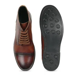 RAPAWALK Men Mid-Top Leather Regular Boots image 4